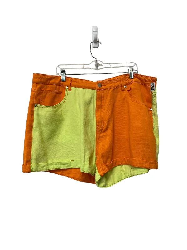 women's swim cover-up shortsOrange Shorts Shein, Size 4x