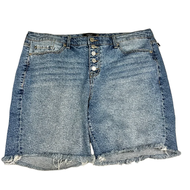 women's knee-length shortsBlue Denim Shorts By Torrid, Size: 16