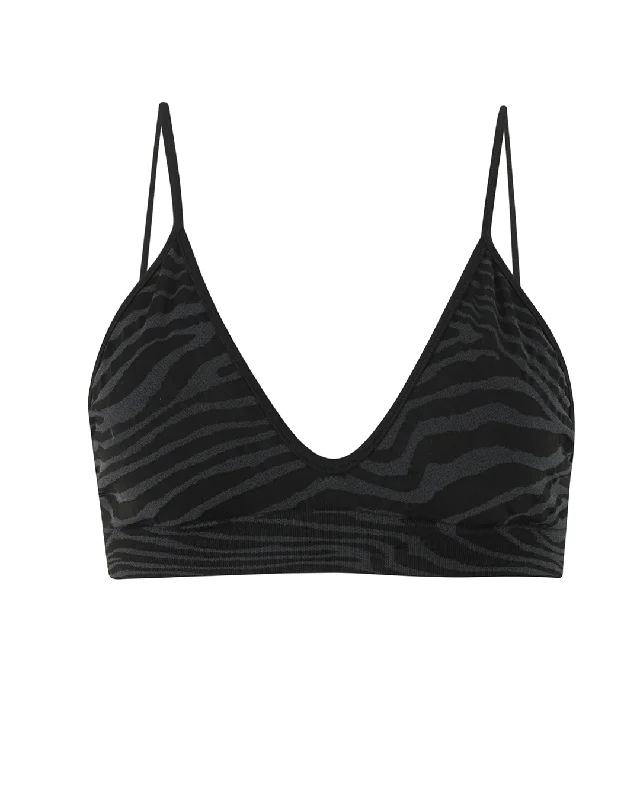 Tankini Female SwimwearBLISSFUL Bikini Bra Top | Zebra Jacquard