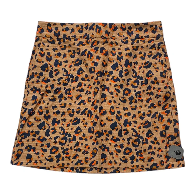 women's dressy circle skirtsAnimal Print Skirt Mini & Short Loft, Size 10