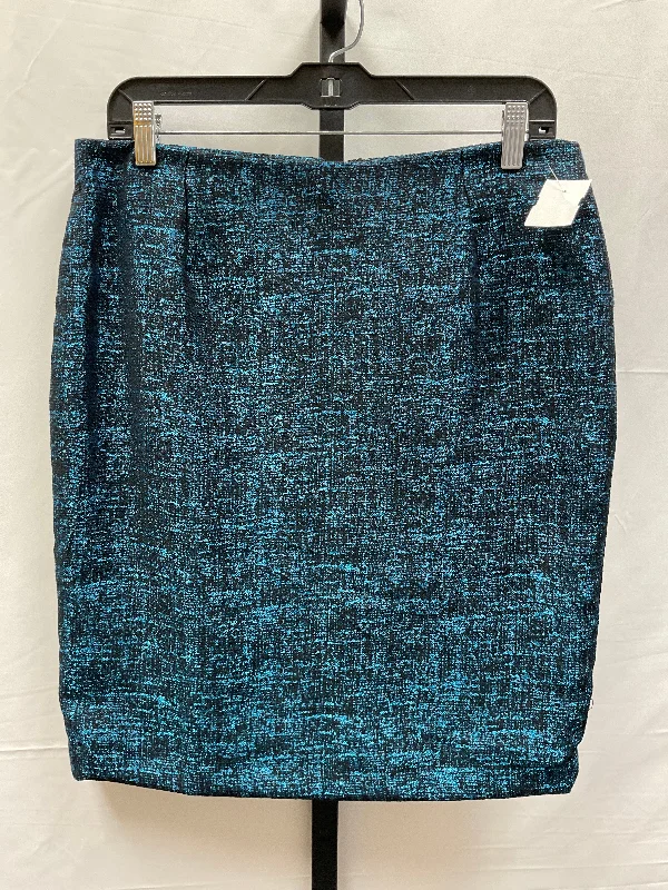 women's tulip skirtsBlack & Blue Skirt Midi Limited, Size 8