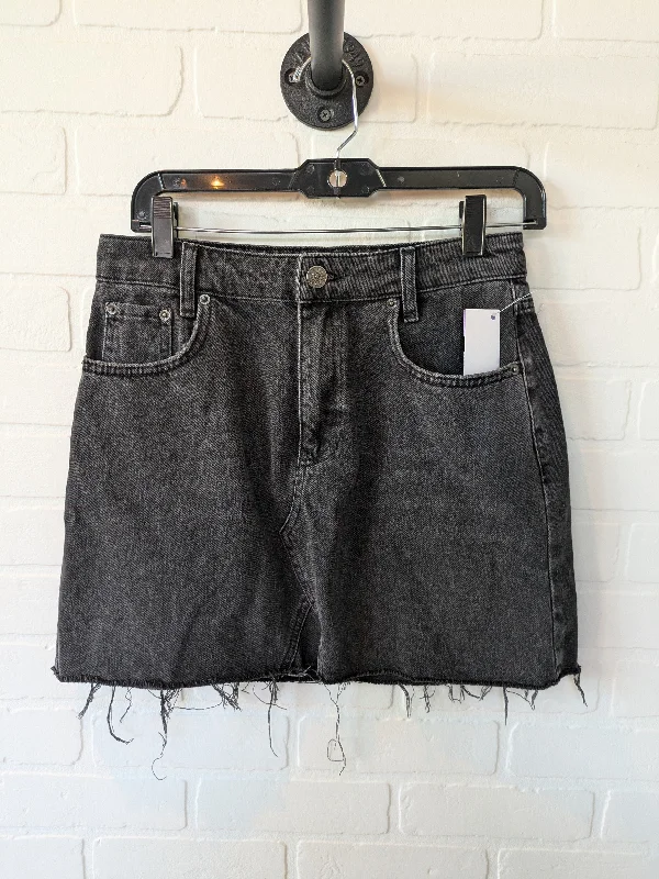 women's fitted skirtsBlack Denim Skirt Mini & Short Bdg, Size 8