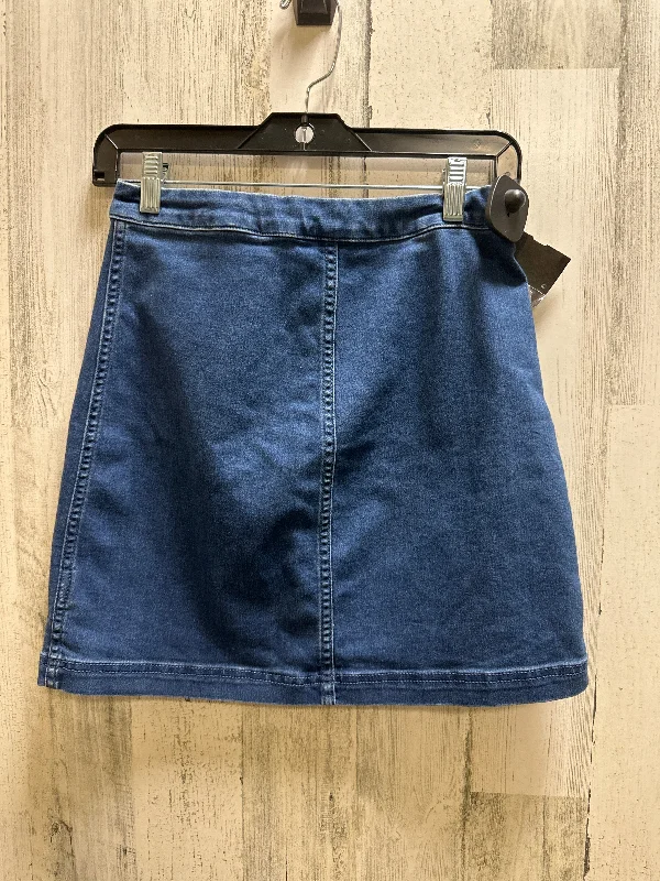 women's work skirtsBlue Denim Skirt Mini & Short Free People, Size 6