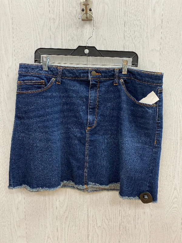 women's casual skirtsBlue Denim Skirt Mini & Short Universal Thread, Size 2x