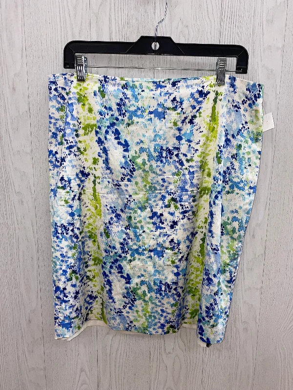 women's flowy skirtsBlue & Green Skirt Mini & Short Ann Taylor, Size 14