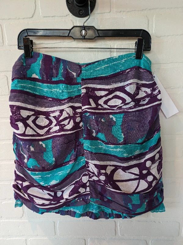 women's floral skirtsBlue & Purple Skirt Mini & Short Porridge, Size 8