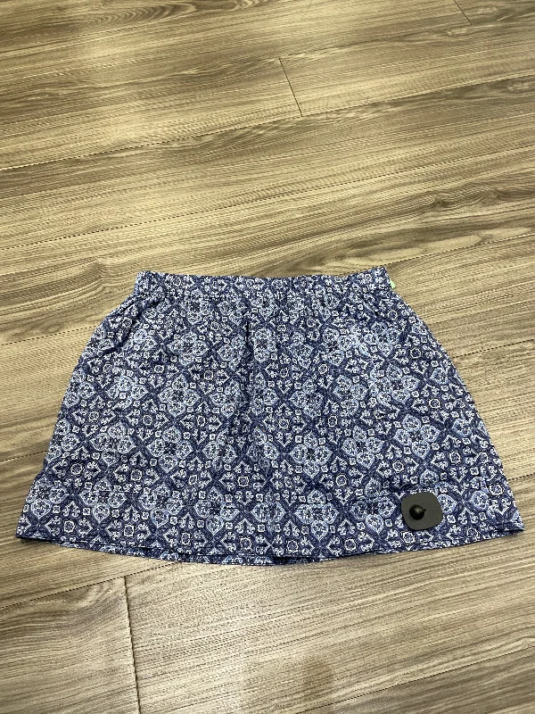 women's satin skirtsBlue & White Skirt Mini & Short J. Crew, Size M