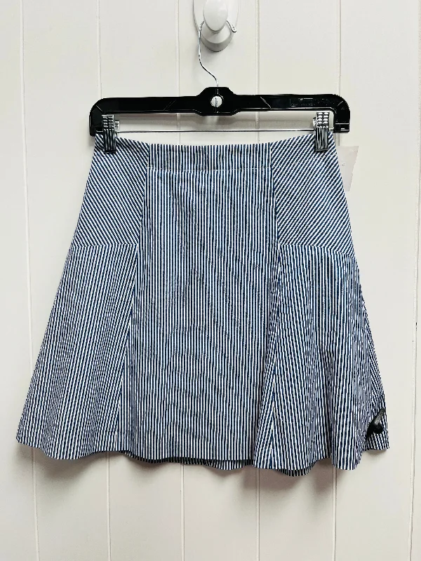 women's tulip skirtsBlue & White Skirt Mini & Short Loft, Size Xxs