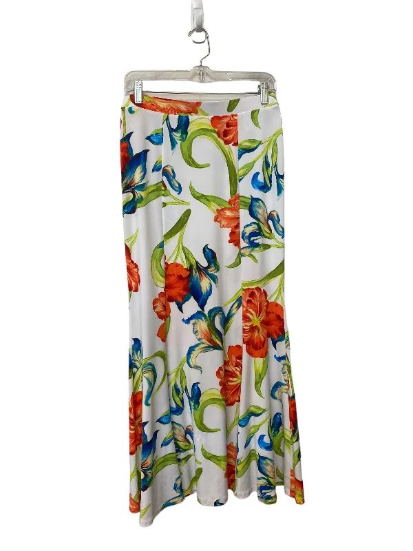 women's fair-trade solid-color skirtsFloral Print Skirt Maxi Cato, Size Xs