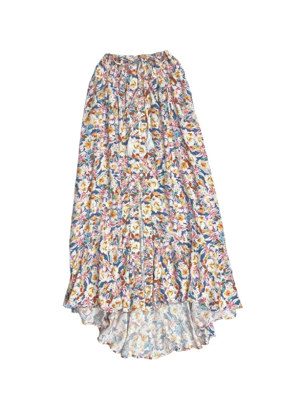 women's striped skirtsFloral Print Skirt Maxi Cynthia Rowley, Size Xs