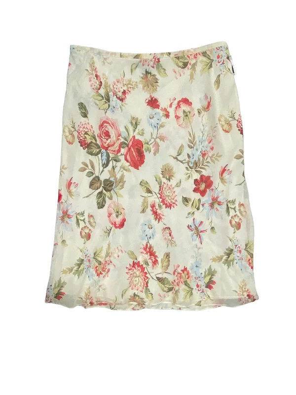 women's business skirtsFloral Print Skirt Midi Ann Taylor, Size 10