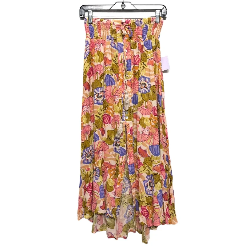 women's dressy circle skirtsFloral Print Skirt Midi Rachel Zoe, Size S