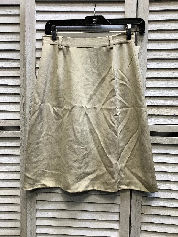 women's elastic waist skirtsGold Skirt Midi Anne Klein, Size 6