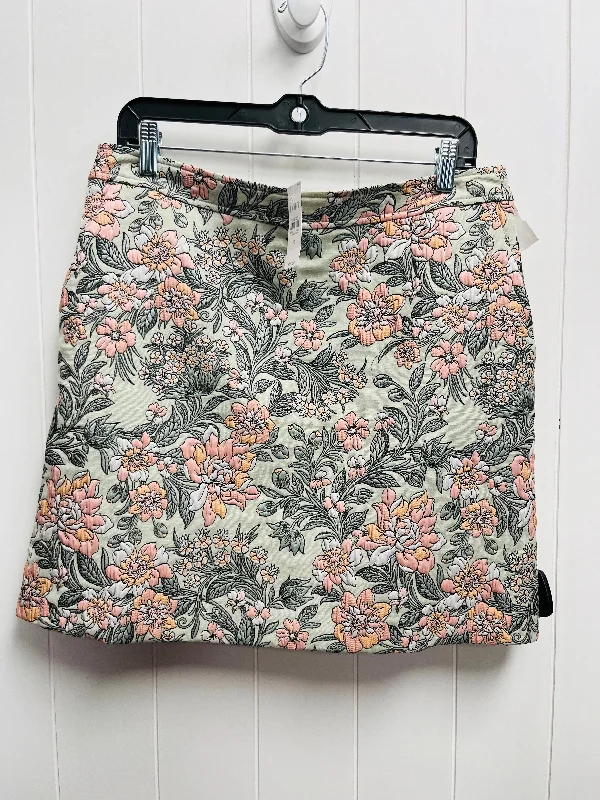 women's handmade casual skirtsGreen & Pink Skirt Mini & Short Loft, Size 10