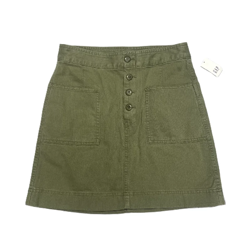 women's designer floral skirtsGreen Skirt Mini & Short By Gap, Size: 4