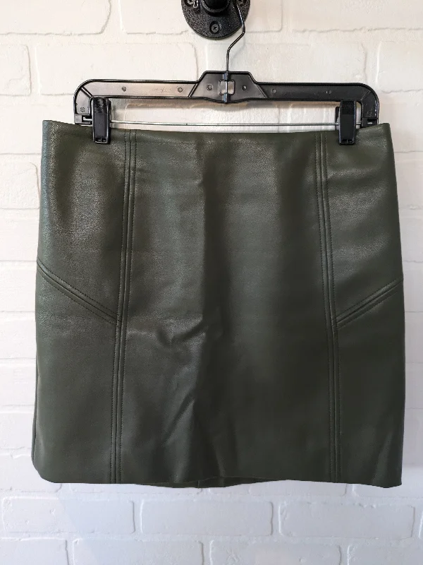 women's zip-up skirtsGreen Skirt Mini & Short Cmc, Size 8