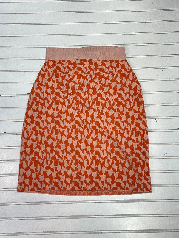 women's vintage leather skirtsOrange & Pink Skirt Mini & Short Maeve, Size S