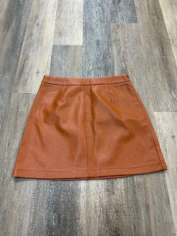 women's silk skirtsOrange Skirt Mini & Short French Connection, Size 8