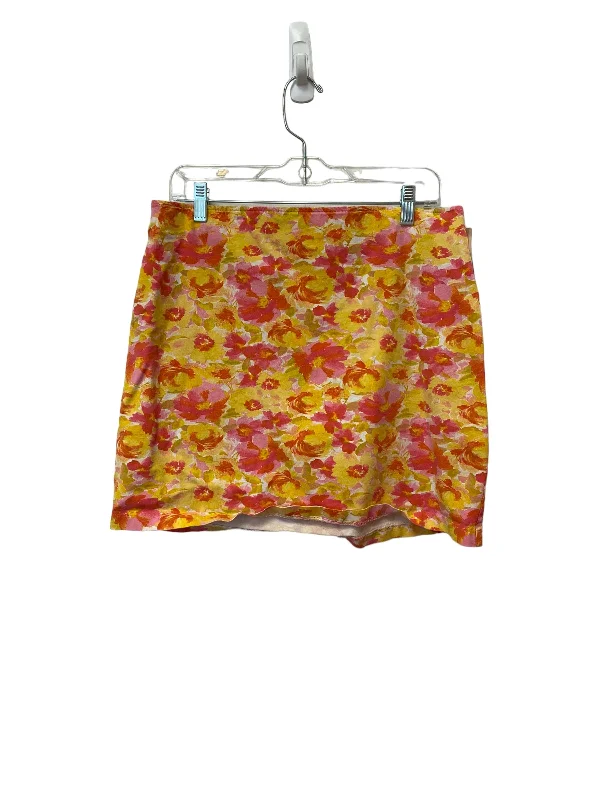 women's evening skirtsPink & Yellow Skirt Mini & Short Old Navy, Size L