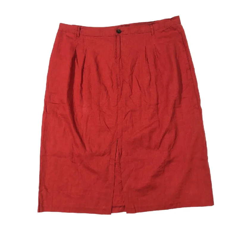 women's crochet skirtsRed Skirt Midi Banana Republic, Size 20