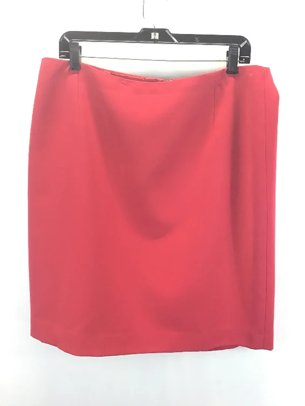 women's stretchy maxi skirts for dancingRed Skirt Midi T Tahari, Size 16