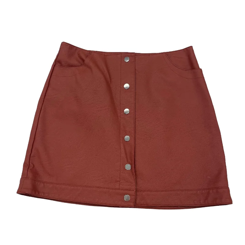 women's button-down skirtsRed Skirt Mini & Short Top Shop, Size 8