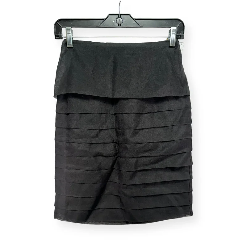 women's polyester skirtsSilk Black Skirt Mini & Short Etcetra, Size 0