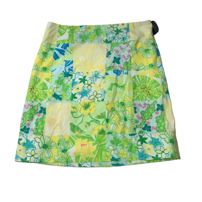 women's lace A-line skirtsYellow  Skirt Designer By Lilly Pulitzer  Size: Xs