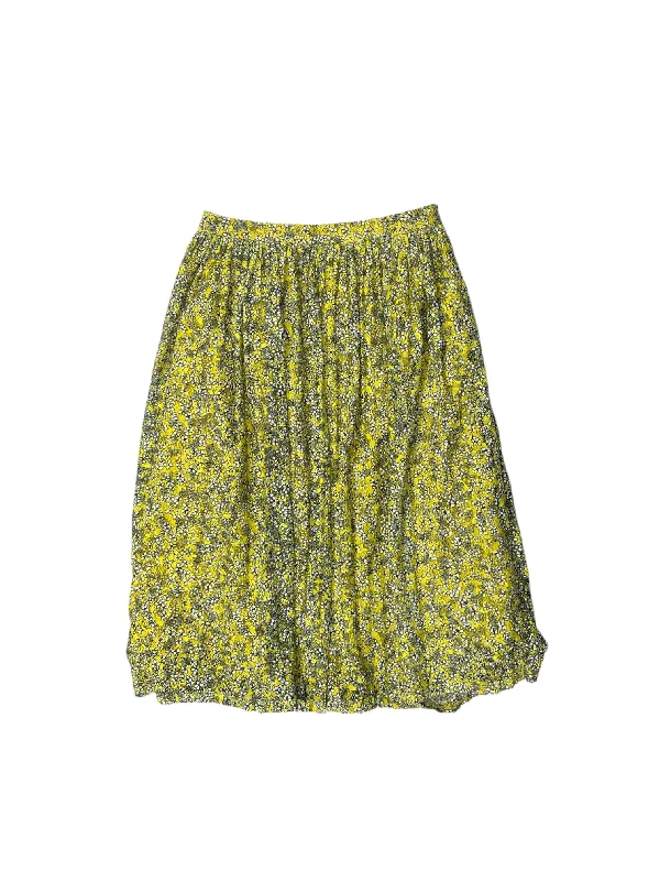 women's affordable velvet skirtsYellow Skirt Midi Who What Wear, Size 6