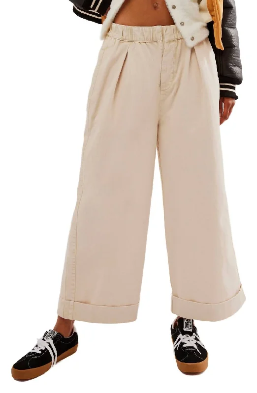 women's ripped pantsAfter Love Cuff Pant In Sandshell