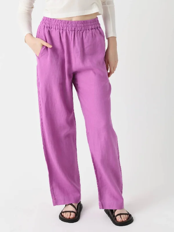 women's embroidered pantsAtticus Pant In Deep Lilac