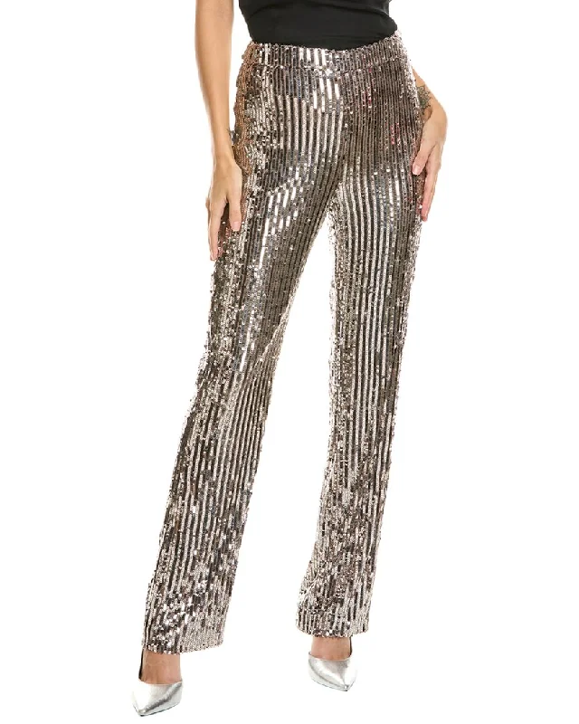 women's chiffon pantsBadgley Mischka Sequin Bootleg Pant