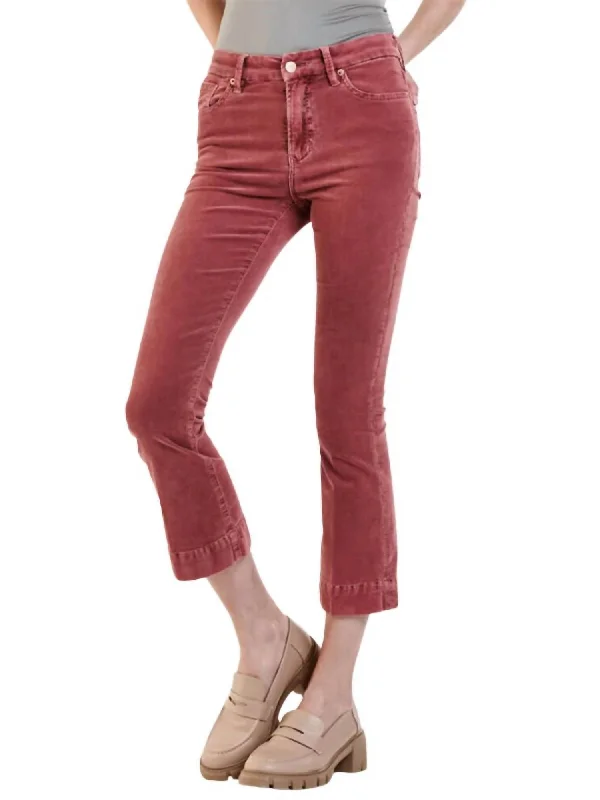 women's cropped pantsJeanne Corduroy Pant In Cinnamon