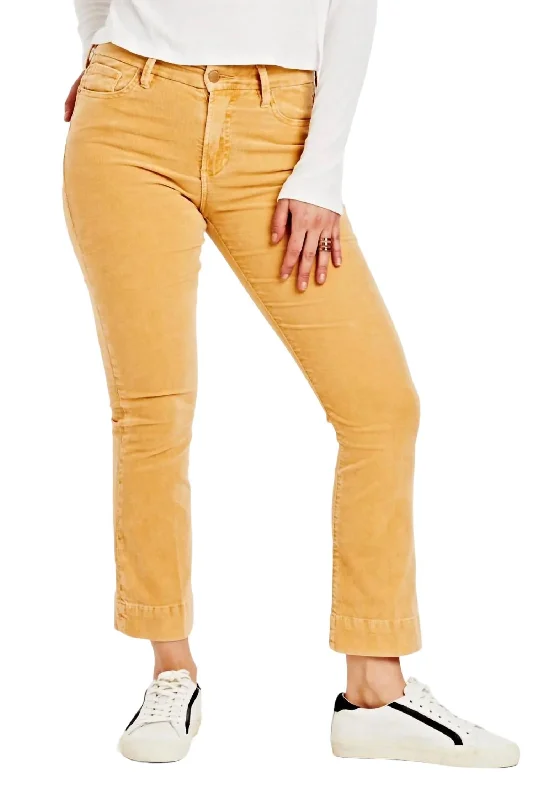 women's party pantsJeanne Corduroy Pant In Sunset Gold