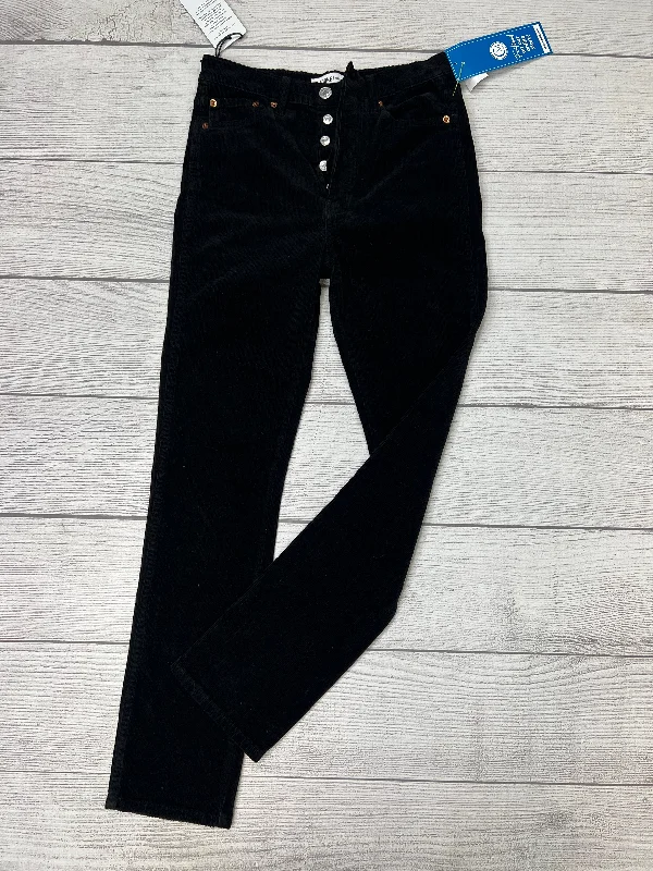 women's high-waisted pantsLike New! Pants Corduroy By Re/Done In Black, Size: 2