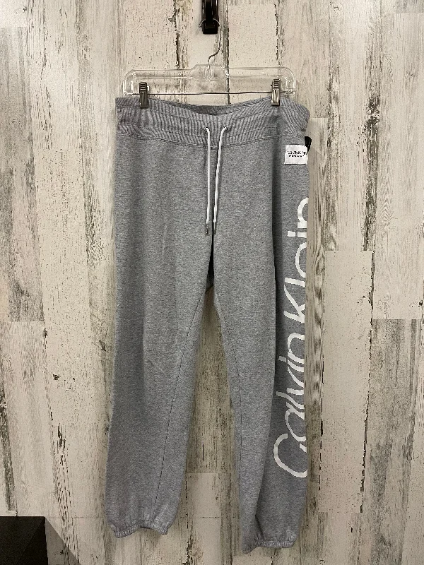 women's checkered pantsPants Joggers By Calvin Klein In Grey, Size: L