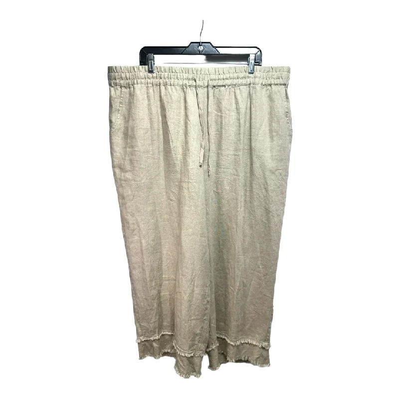 women's adventure pantsPants Linen By John Mark In Tan, Size: 2x