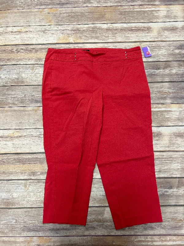 women's elastic waist pantsPants Other By Jm Collections In Red, Size: Xl