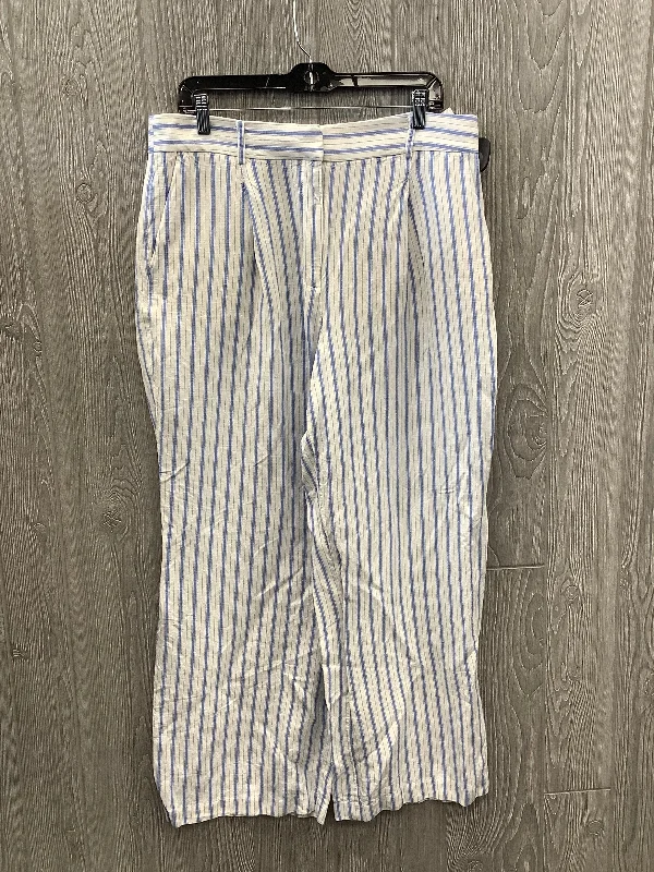 women's silk pantsPants Other By Loft In Blue & White, Size: 12