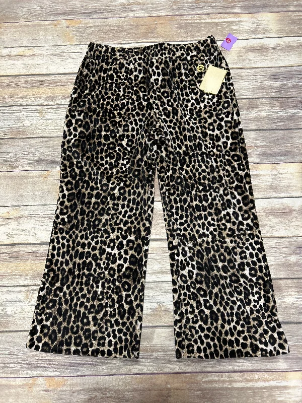 women's timeless pantsPants Wide Leg By Michael By Michael Kors In Animal Print, Size: L