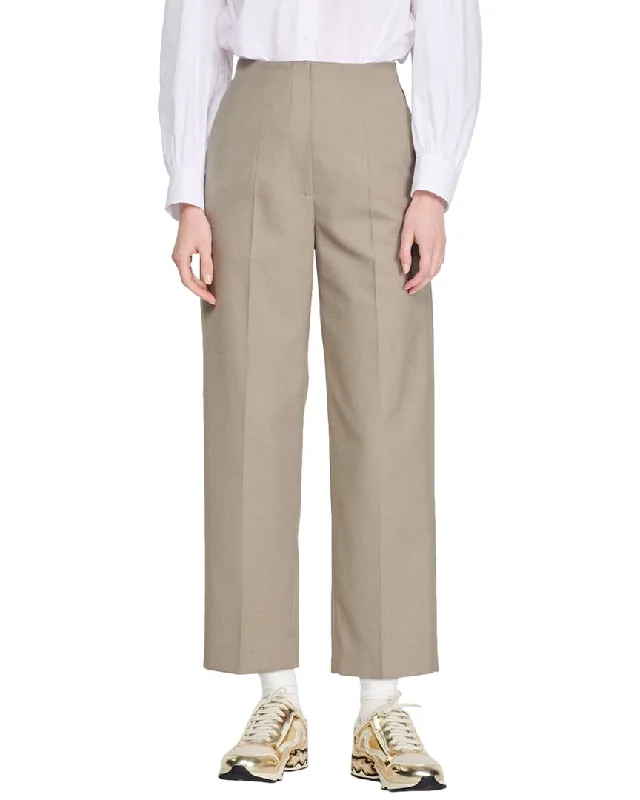 women's spring pantsSandro Bandol Wool-Blend Pant