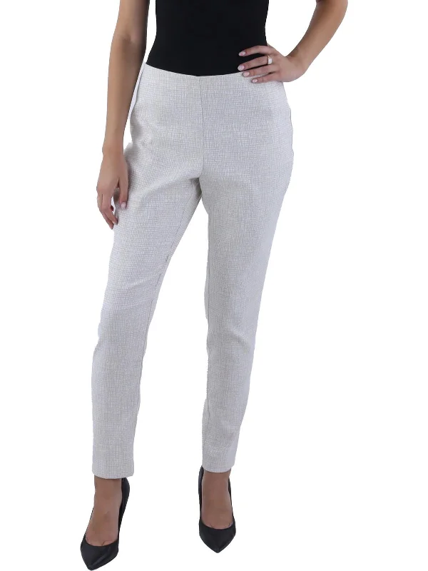 women's adventure pantsWomens Textured Polyester High-Waisted Pants