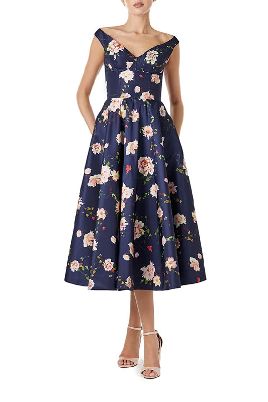 women's sustainable dressesFloral Off the Shoulder Dress