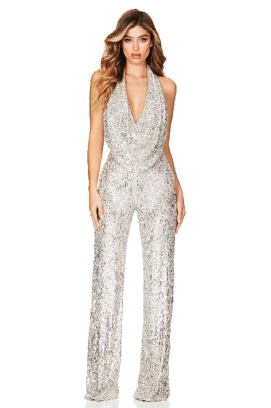 women's smart casual dressesNookie Fantasy Jumpsuit - Silver