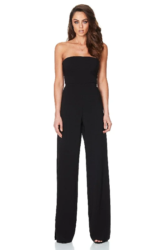 women's fair-trade dressesNookie Glamour Jumpsuit - Black