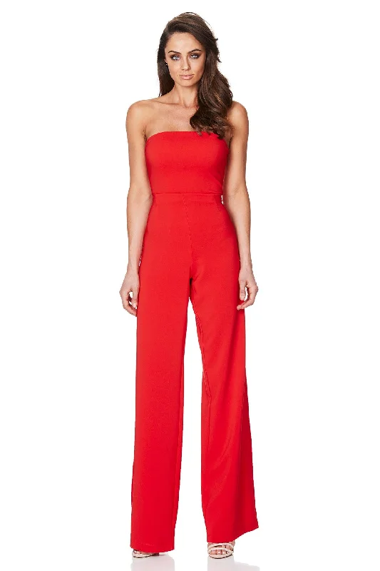 women's empire-line dressesNookie Glamour Jumpsuit - Cherry