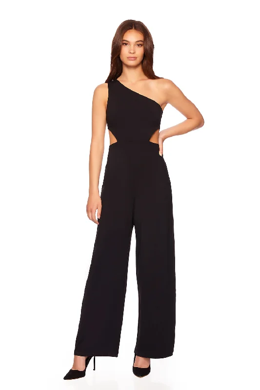 women's pastel dressesone arm cut out jumpsuit