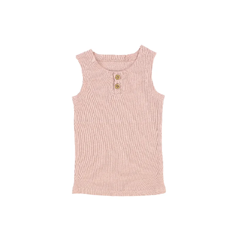 women's tops with embroidery detailsLil Legs Ribbed Tank - Blush