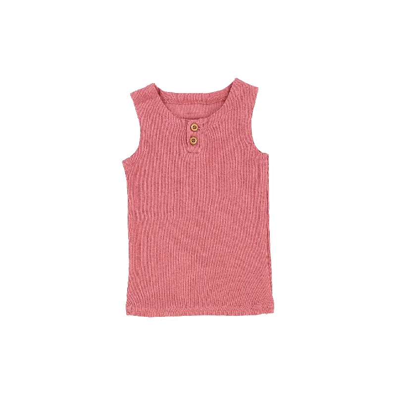 long-sleeved women's topsLil Legs Ribbed Tank - Watermelon Pink