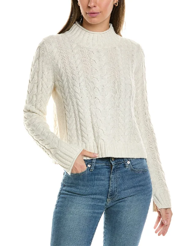 Quick-Dry Wool SweatersAlashan Cashmere Crop Wool Turtleneck Sweater